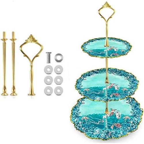 Set 3 Forme din Silicon pentru Rasina Epoxidica, Tava Etajata cu 3 Niveluri, Tavi Decorative, Ceas DIY, Diametre 15 cm, Set 3 Forme din Silicon pentru Rasina Epoxidica, Tava Etajata cu 3 Niveluri, Tavi Decorative, Ceas DIY, Diametre 15 cm,