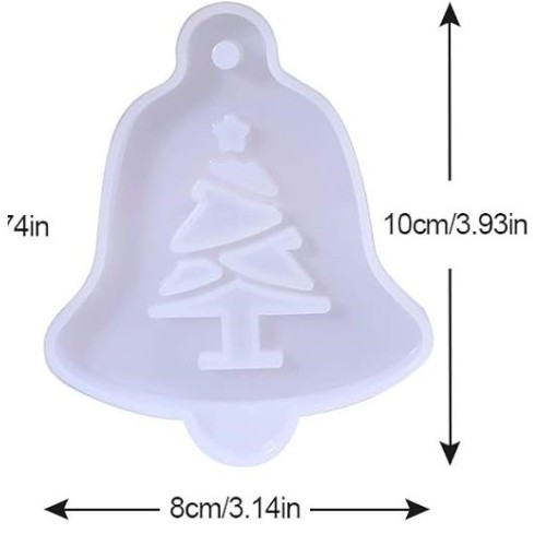 Matrita din silicon glob clopotel ornamente de Craciun 8