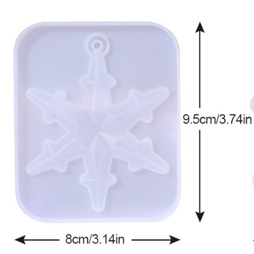 Matrita din silicon fulg de nea ornamente de Craciun 6 Matrita din silicon fulg de nea ornamente de Craciun 6