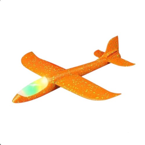 Avion planor cu lumini din polistiren 50 cm Avion planor cu lumini din polistiren 50 cm
