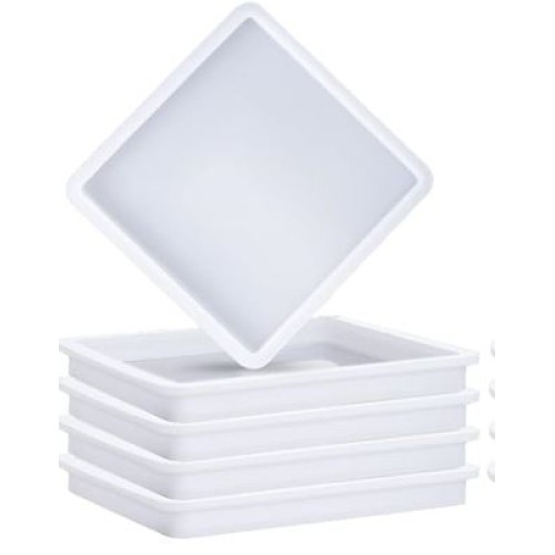 Matrita pentru coaster, din silicon, kit pentru suport pahare de rasina epoxidica patrat